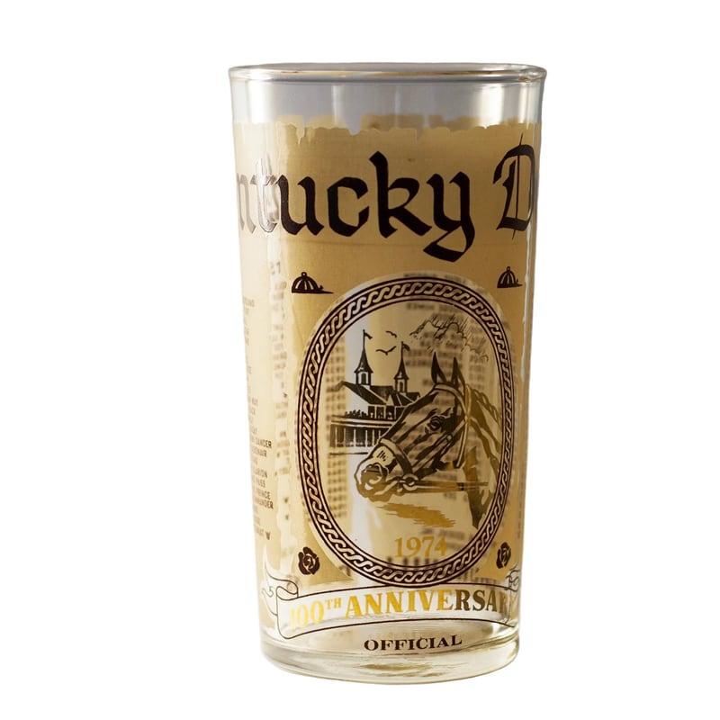 1974 Kentucky Derby glass