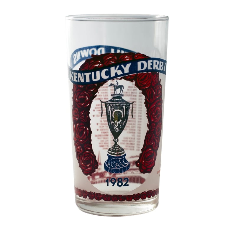 1982 Kentucky Derby glass