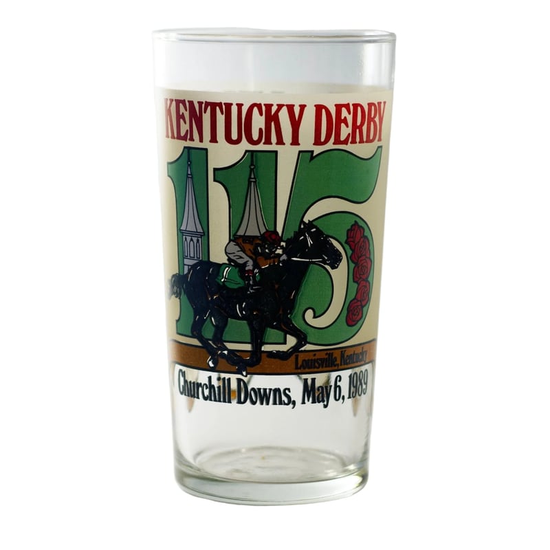1989 Kentucky Derby glass